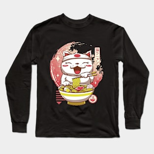 Great Ramen and Cat Long Sleeve T-Shirt